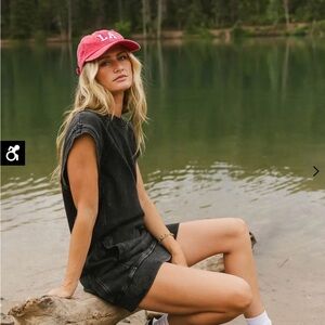 Black Sleeveless sweatshirt dress